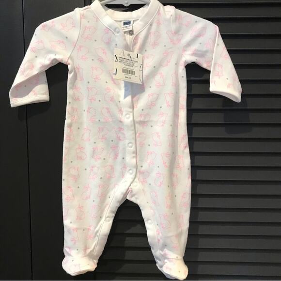 Janie and Jack Easter White and Pink Bunny Onesie, Size 0-3 Months New with Tags - Picture 3 of 10